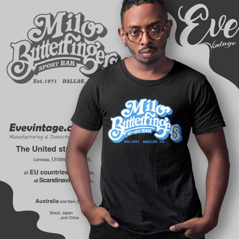 Milo Butterfinger's Bar Shirt Dallas Dive Bar T shirt Milo Butterfinger's Bar Shirt Dallas Dive Bar T shirt
