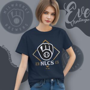 Milwaukee Brewers Nlcs 2025 T shirt Mlb Playoff Tee Women T shirt