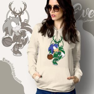 Milwaukee Bucks Sonic The Hedgehog Shirt
