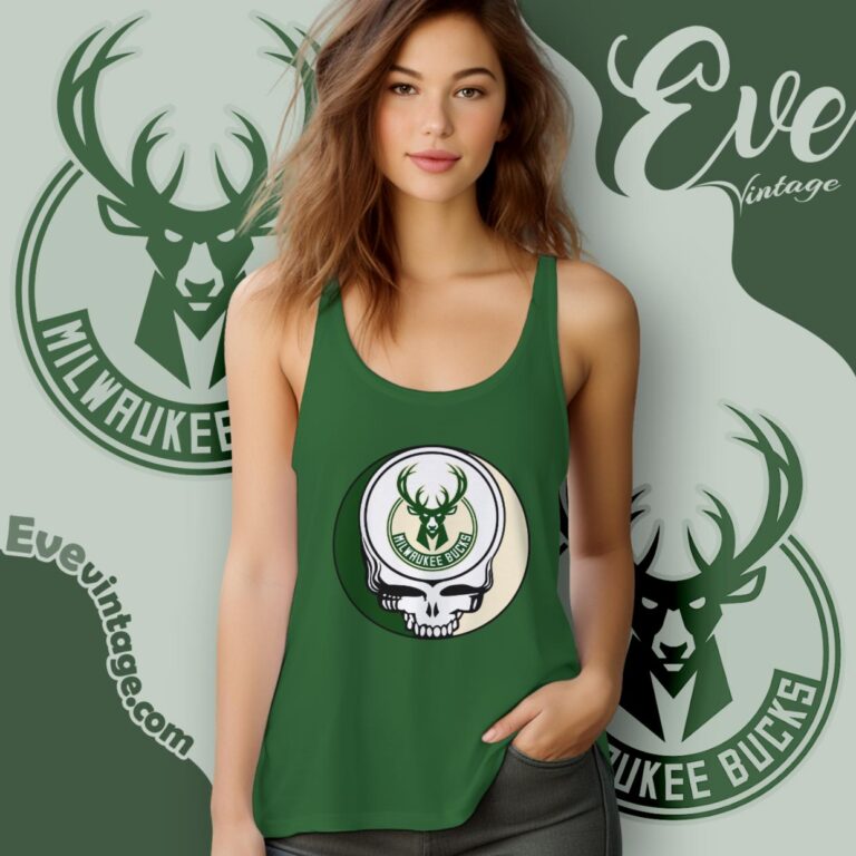 Milwaukee Bucks Steal Your Face Grateful Dead Shirt Tank Top Racerback Milwaukee Bucks Steal Your Face Grateful Dead Shirt Tank Top Racerback