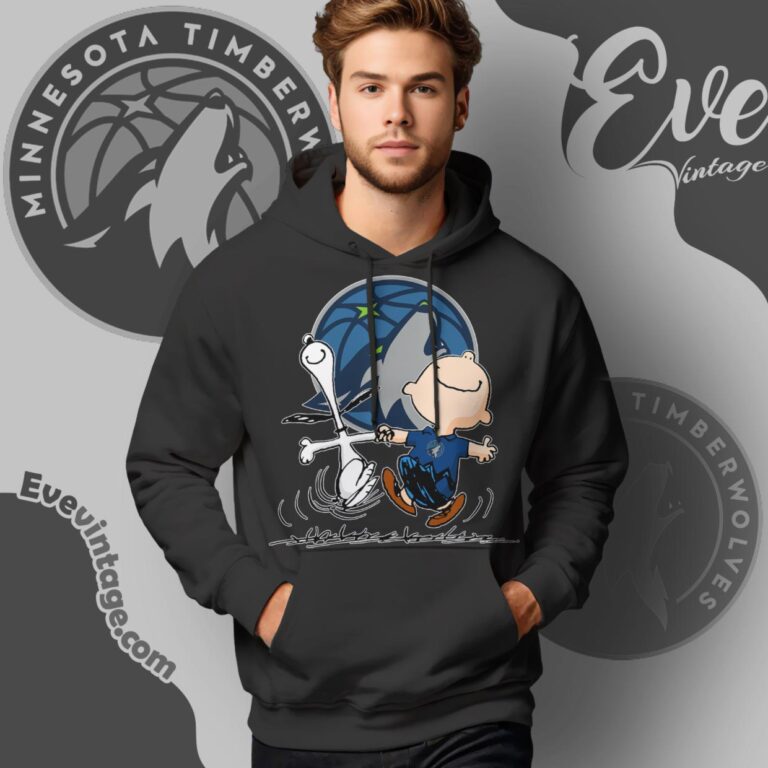 Minnesota Timberwolves Charlie Brown Snoopy Happy Dancing Shirt Hoodie Minnesota Timberwolves Charlie Brown Snoopy Happy Dancing Shirt Hoodie