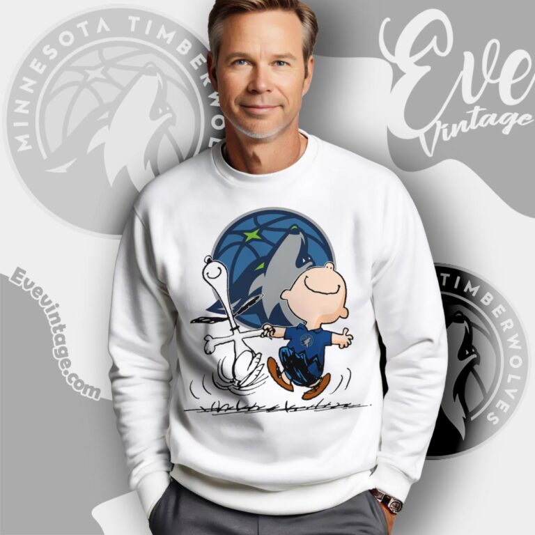 Minnesota Timberwolves Charlie Brown Snoopy Happy Dancing Shirt Sweatshirt Minnesota Timberwolves Charlie Brown Snoopy Happy Dancing Shirt Sweatshirt