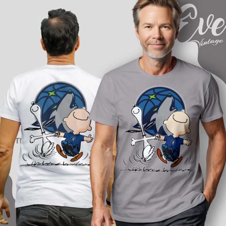 Minnesota Timberwolves Charlie Brown Snoopy Happy Dancing Shirt T Shirt Minnesota Timberwolves Charlie Brown Snoopy Happy Dancing Shirt T Shirt
