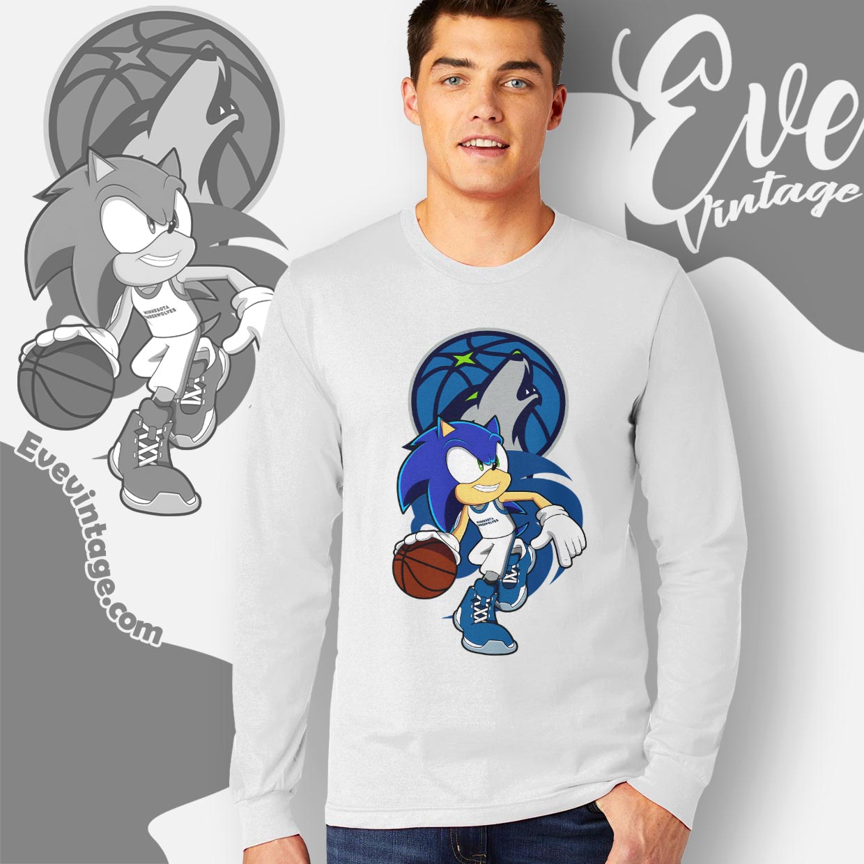Minnesota Timberwolves Sonic The Hedgehog Shirt Minnesota Timberwolves Sonic The Hedgehog Shirt