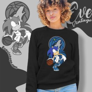 Minnesota Timberwolves Sonic The Hedgehog Shirt Sweatshirt