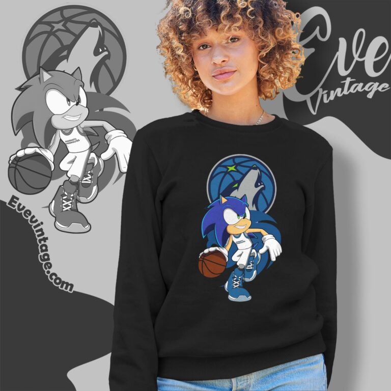 Minnesota Timberwolves Sonic The Hedgehog Shirt Sweatshirt Minnesota Timberwolves Sonic The Hedgehog Shirt Sweatshirt