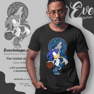 Minnesota Timberwolves Sonic The Hedgehog Shirt T shirt