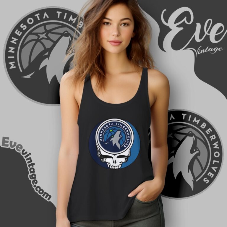 Minnesota Timberwolves Steal Your Face Grateful Dead Shirt Tank Top Racerback Minnesota Timberwolves Steal Your Face Grateful Dead Shirt Tank Top Racerback