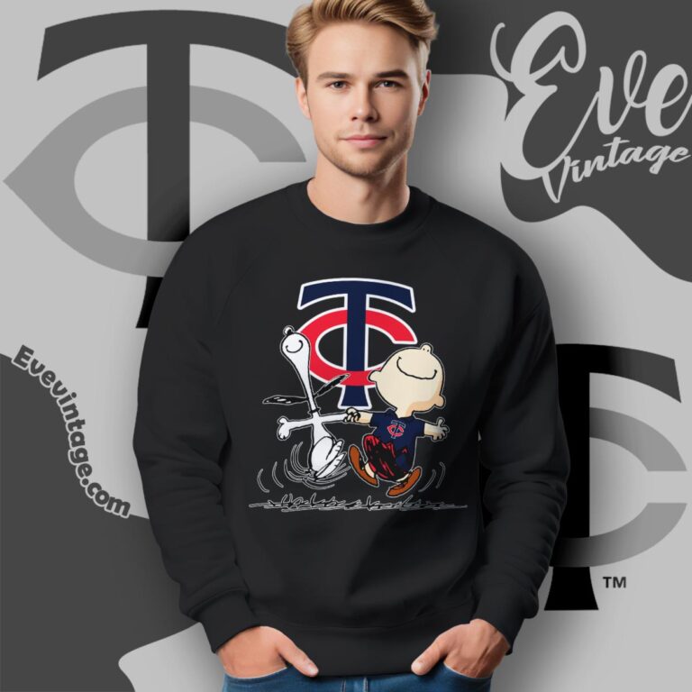 Minnesota Twins Charlie Brown Snoopy Happy Dancing Shirt Sweatshirt Minnesota Twins Charlie Brown Snoopy Happy Dancing Shirt Sweatshirt