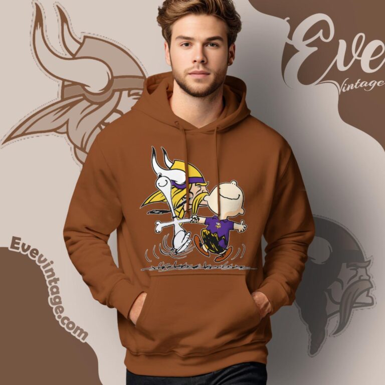 Minnesota Vikings Charlie Brown Snoopy Happy Dancing Shirt Hoodie Minnesota Vikings Charlie Brown Snoopy Happy Dancing Shirt Hoodie
