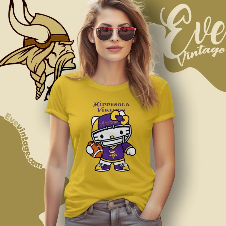 Minnesota Vikings Hello Kitty Shirt T shirt Minnesota Vikings Hello Kitty Shirt T shirt