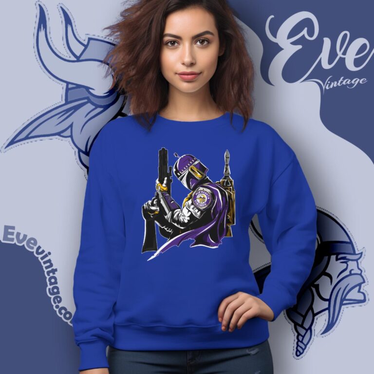 Minnesota Vikings Mandalorian Star Wars Shirt Sweatshirt Minnesota Vikings Mandalorian Star Wars Shirt Sweatshirt