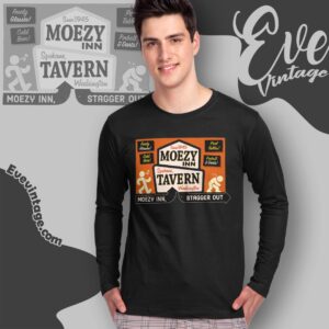 Moezy Inn Tavern Shirt Washington Dive Bar Long Sleeve Tee
