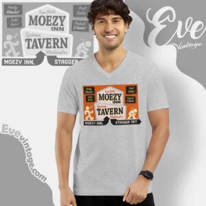 Moezy Inn Tavern Shirt Washington Dive Bar V Neck TShirt
