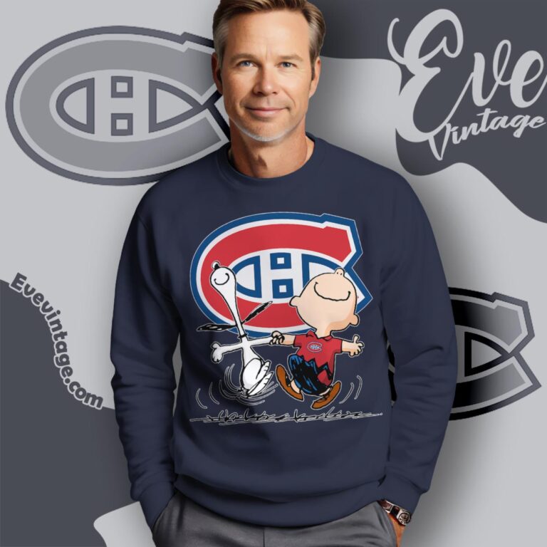 Montreal Canadiens Charlie Brown Snoopy Happy Dancing Shirt Sweatshirt Montreal Canadiens Charlie Brown Snoopy Happy Dancing Shirt Sweatshirt