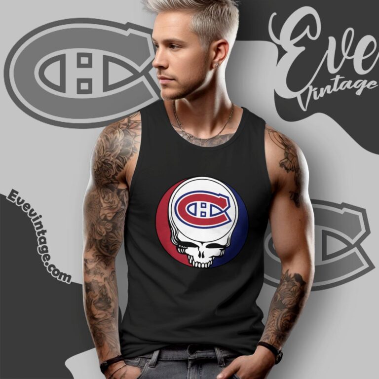 Montreal Canadiens Steal Your Face Grateful Dead Shirt Tank Top Racerback Montreal Canadiens Steal Your Face Grateful Dead Shirt Tank Top Racerback