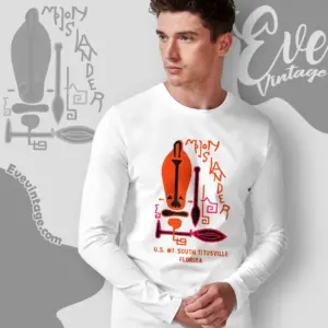 Moon Islander Shirt Titusville Fl Tiki Bar Long Sleeve Tee
