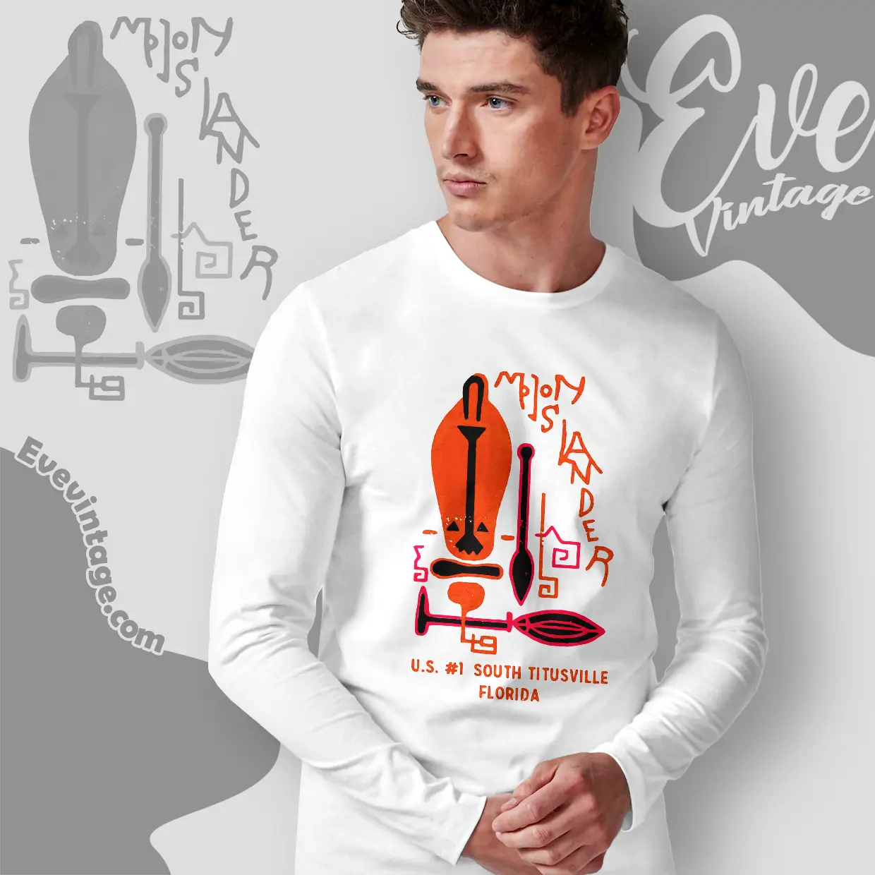 Moon Islander Shirt Titusville Fl Tiki Bar Long Sleeve Tee Moon Islander Shirt Titusville Fl Tiki Bar Long Sleeve Tee