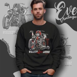 Motorcycle Whiskey Lou's Lounge Shirt Orlando Florida Dive Bar Sweatshirt