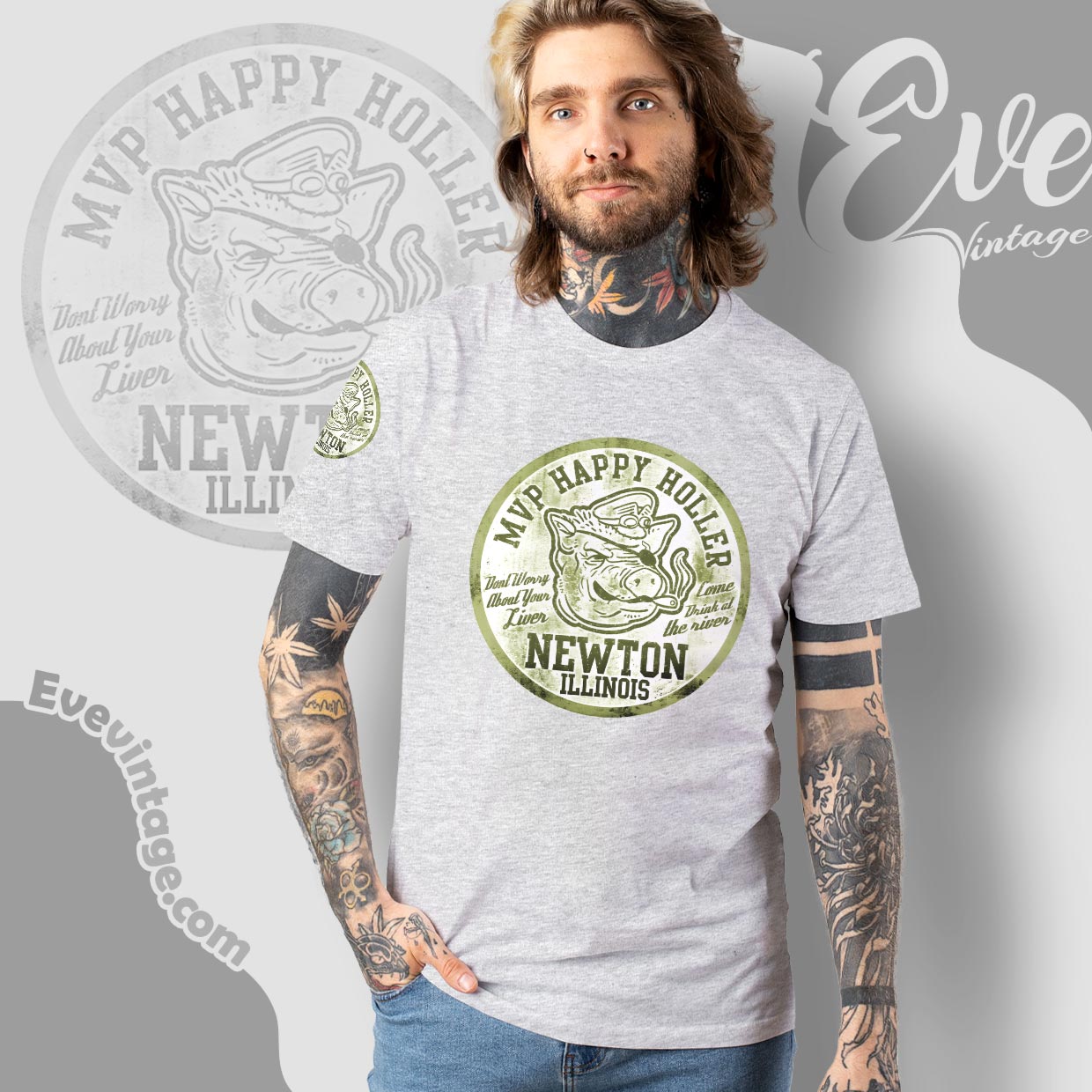 MVP Happy Holler Shirt – Newton IL Dive Bar Tee MVP Happy Holler Shirt – Newton IL Dive Bar Tee