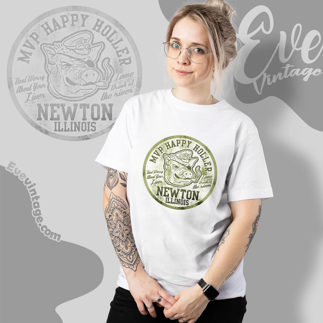MVP Happy Holler Shirt – Newton IL Dive Bar Tee MVP Happy Holler Shirt – Newton IL Dive Bar Tee