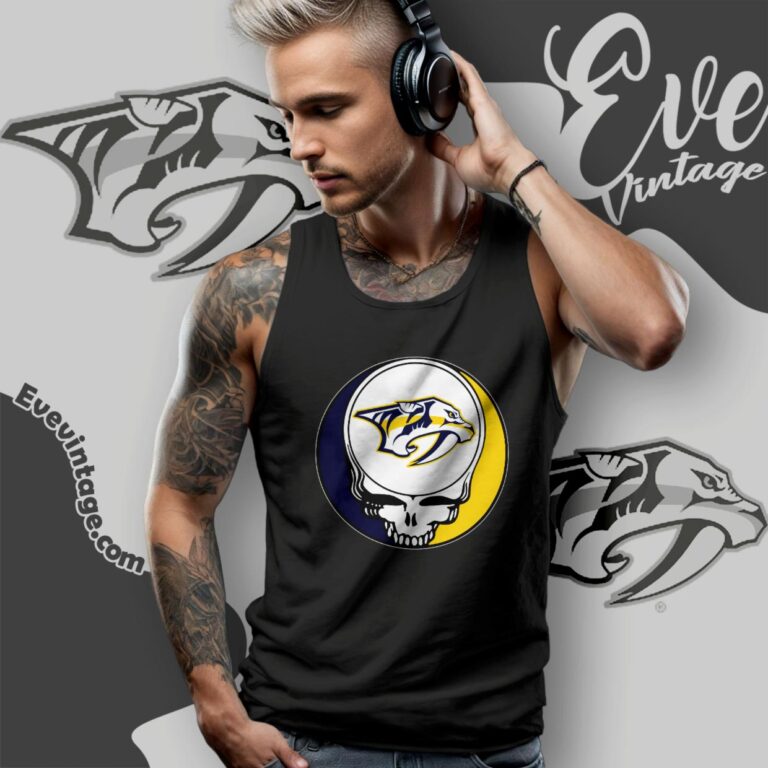 Nashville Predators Steal Your Face Grateful Dead Shirt Tank Top Racerback Nashville Predators Steal Your Face Grateful Dead Shirt Tank Top Racerback