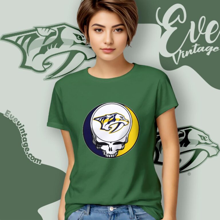 Nashville Predators Steal Your Face Grateful Dead Shirt Women T Shirt Nashville Predators Steal Your Face Grateful Dead Shirt Women T Shirt