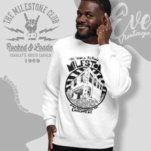 Nc Milestone Club Shirt The World Famous Dive Bar Tee Sweatshirt