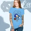 Nc Tar Heels Sonic The Hedgehog Basketball Women T shirt