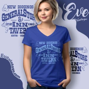 New Diggings Bar Shirt Wisconsin Dive Bar V Neck TShirt
