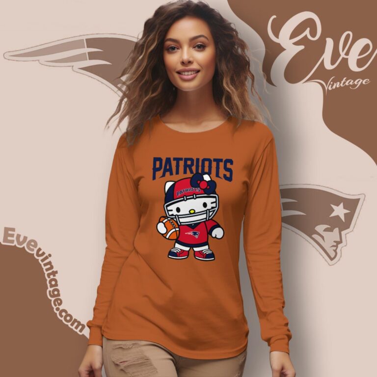 New England Patriots Hello Kitty Shirt Long Sleeve Tee New England Patriots Hello Kitty Shirt Long Sleeve Tee