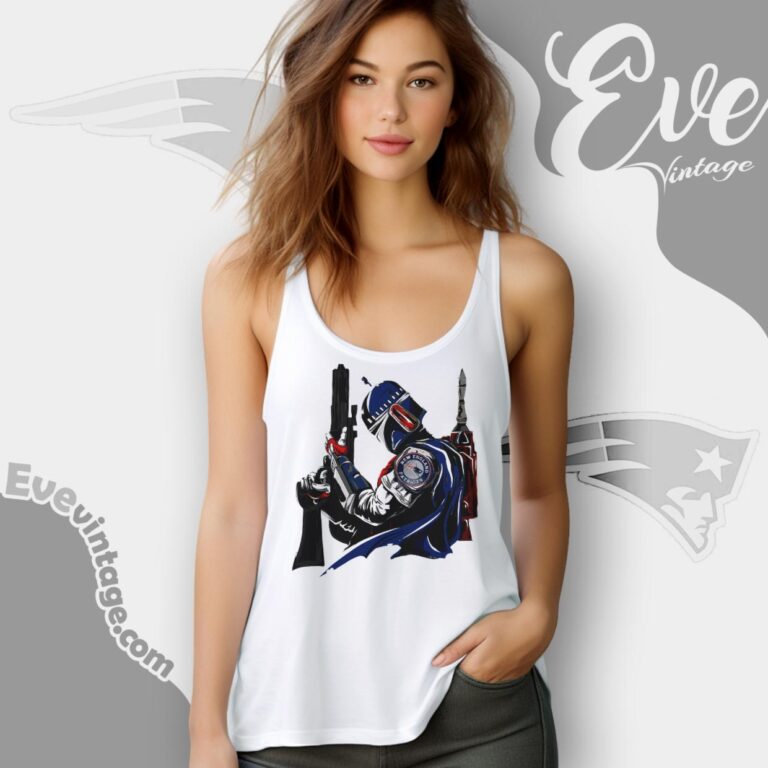 New England Patriots Mandalorian Star Wars Shirt Tank Top Racerback New England Patriots Mandalorian Star Wars Shirt Tank Top Racerback