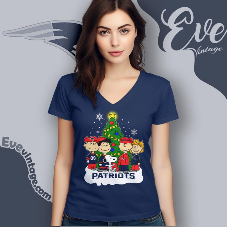 New England Patriots Snoopy The Peanuts Christmas Shirt V Neck TShirt New England Patriots Snoopy The Peanuts Christmas Shirt V Neck TShirt