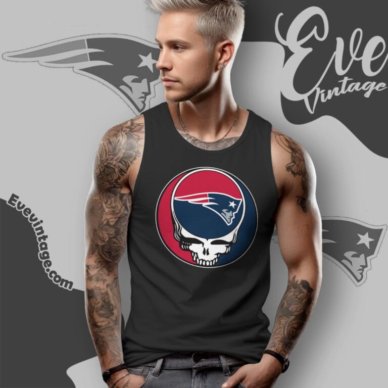 New England Patriots Steal Your Face Grateful Dead Shirt Tank Top Racerback New England Patriots Steal Your Face Grateful Dead Shirt Tank Top Racerback