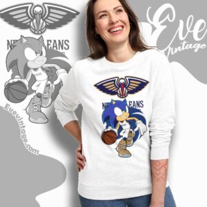 New Orleans Pelicans Sonic The Hedgehog Shirt
