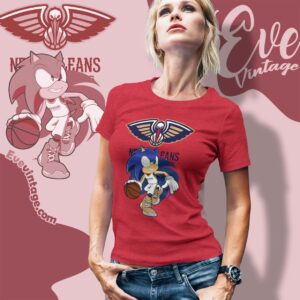 New Orleans Pelicans Sonic The Hedgehog Shirt Women T shirt