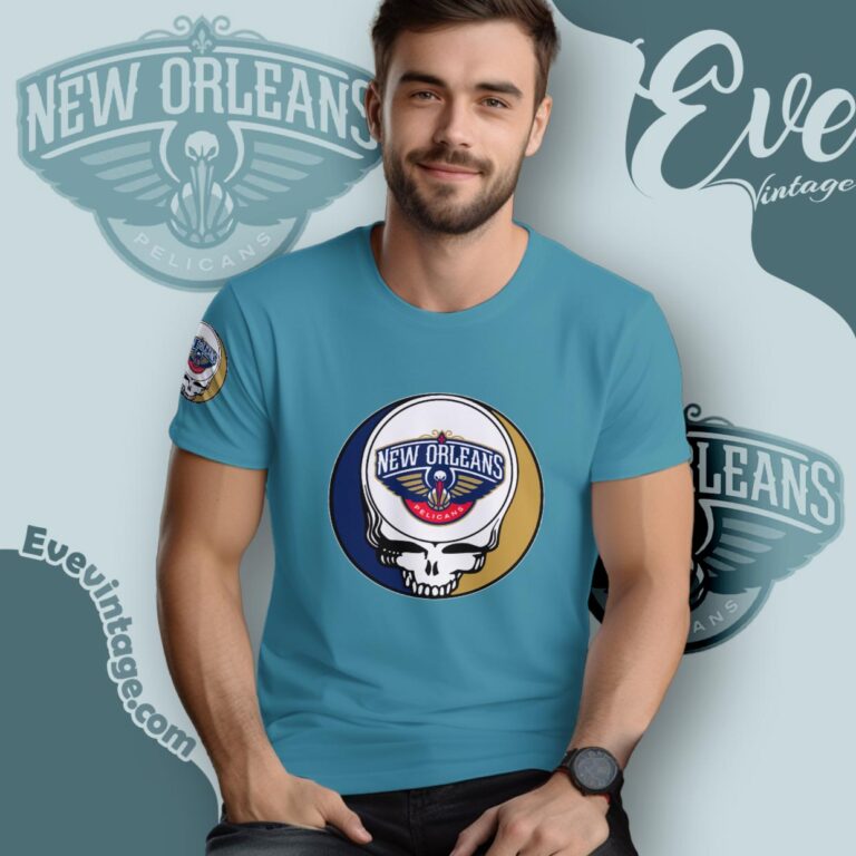 New Orleans Pelicans Steal Your Face Grateful Dead Shirt T Shirt New Orleans Pelicans Steal Your Face Grateful Dead Shirt T Shirt