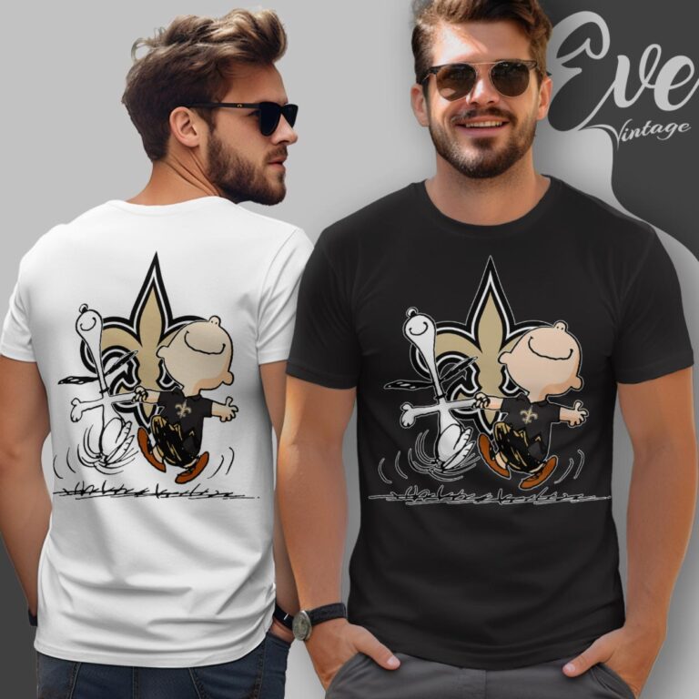 New Orleans Saints Charlie Brown Snoopy Happy Dancing Shirt T Shirt New Orleans Saints Charlie Brown Snoopy Happy Dancing Shirt T Shirt