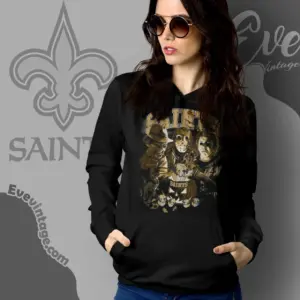 New Orleans Saints Horror Halloween Hoodie