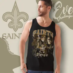New Orleans Saints Horror Halloween Tank Top Racerback
