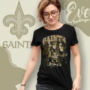 New Orleans Saints Horror Halloween Women T shirt