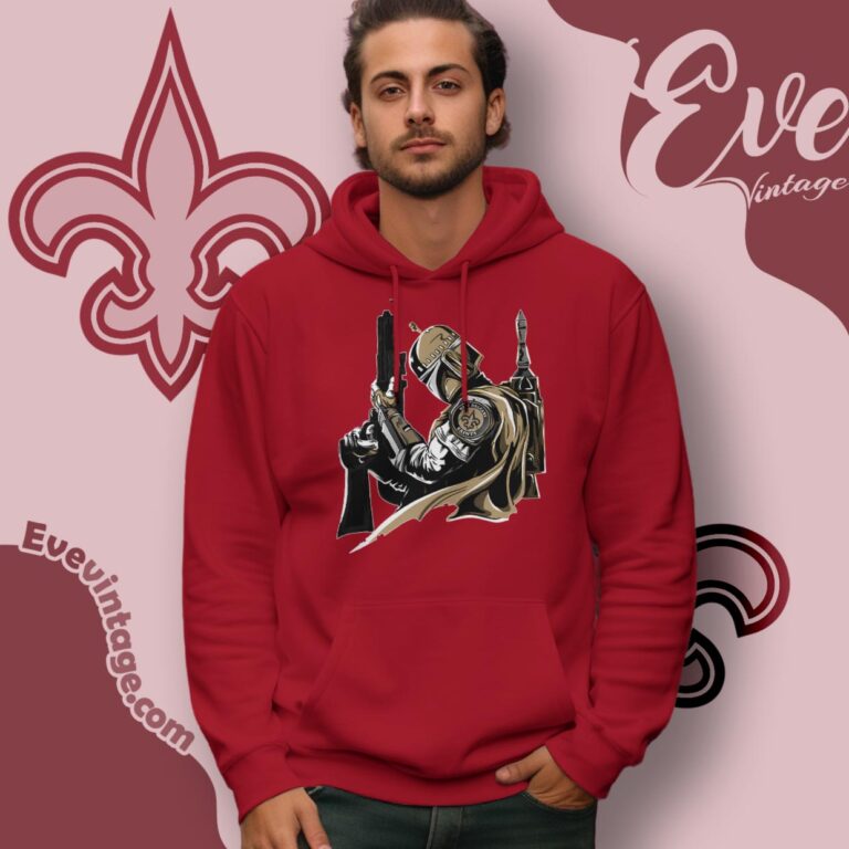 New Orleans Saints Mandalorian Star Wars Shirt Hoodie New Orleans Saints Mandalorian Star Wars Shirt Hoodie