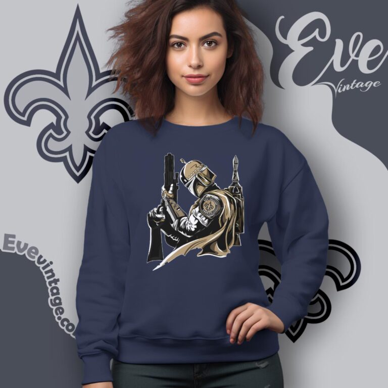 New Orleans Saints Mandalorian Star Wars Shirt Sweatshirt New Orleans Saints Mandalorian Star Wars Shirt Sweatshirt