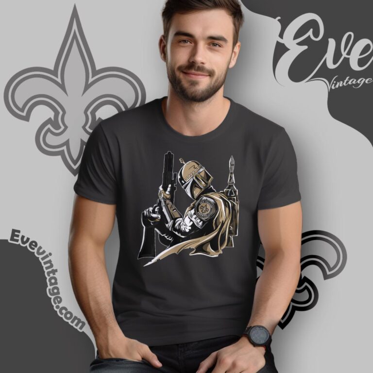 New Orleans Saints Mandalorian Star Wars Shirt T Shirt New Orleans Saints Mandalorian Star Wars Shirt T Shirt