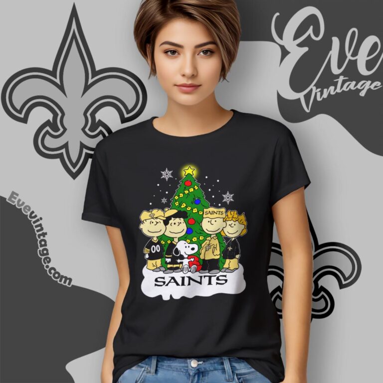 New Orleans Saints Snoopy The Peanuts Christmas Shirt Women T Shirt New Orleans Saints Snoopy The Peanuts Christmas Shirt Women T Shirt