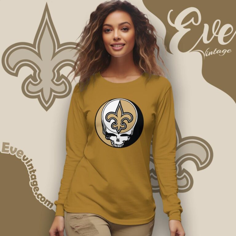 New Orleans Saints Steal Your Face Grateful Dead Shirt Long Sleeve Tee New Orleans Saints Steal Your Face Grateful Dead Shirt Long Sleeve Tee