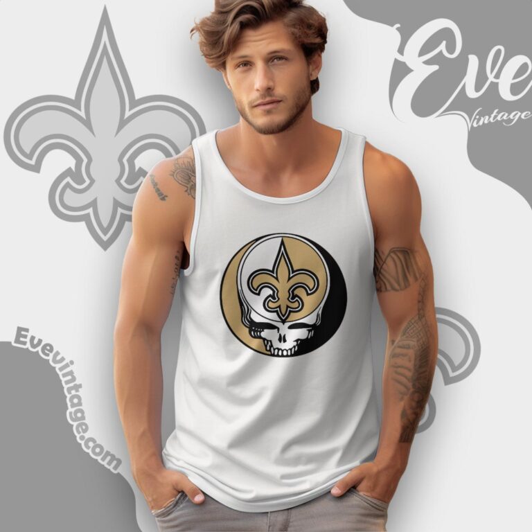 New Orleans Saints Steal Your Face Grateful Dead Shirt Tank Top Racerback New Orleans Saints Steal Your Face Grateful Dead Shirt Tank Top Racerback