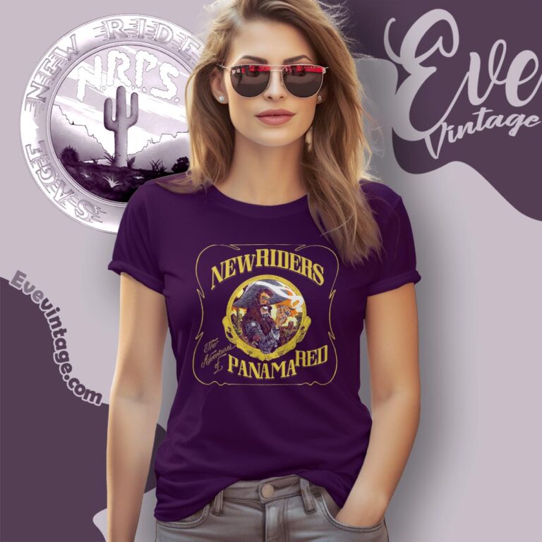 New Riders Of The Purple Sage Adventure Of Panama Red Shirt Women T shirt New Riders Of The Purple Sage Adventure Of Panama Red Shirt Women T shirt