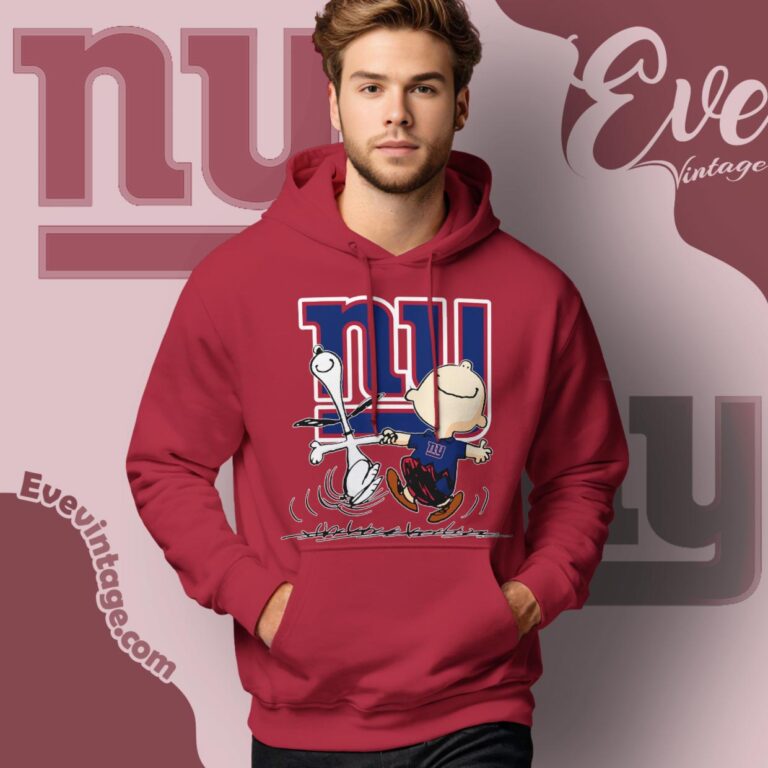 New York Giants Charlie Brown Snoopy Happy Dancing Shirt Hoodie New York Giants Charlie Brown Snoopy Happy Dancing Shirt Hoodie