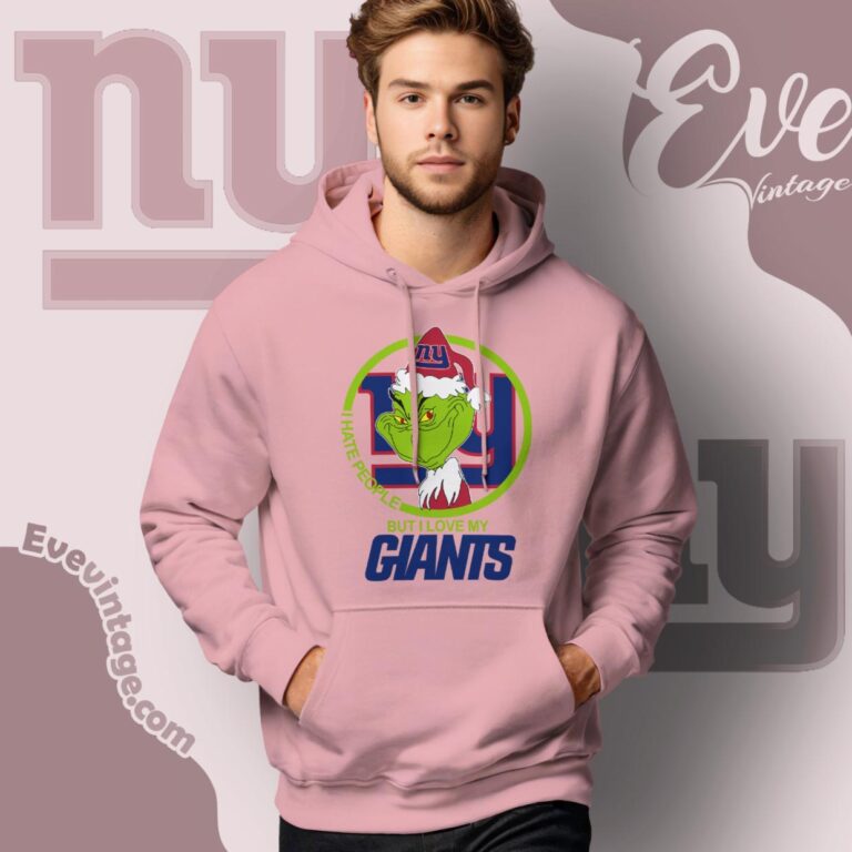 New York Giants Christmas Grinch Shirt I Hate People But I Love My Giants Hoodie New York Giants Christmas Grinch Shirt I Hate People But I Love My Giants Hoodie